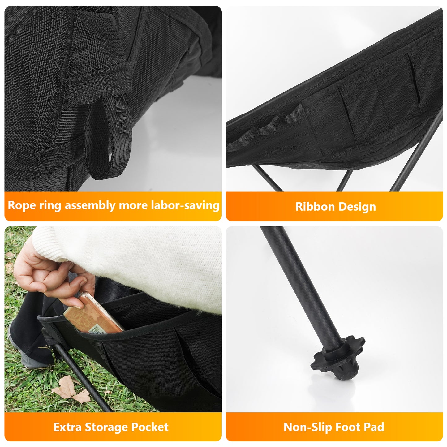 Areffa Carbon Fiber Ultralight Backpacking Chair