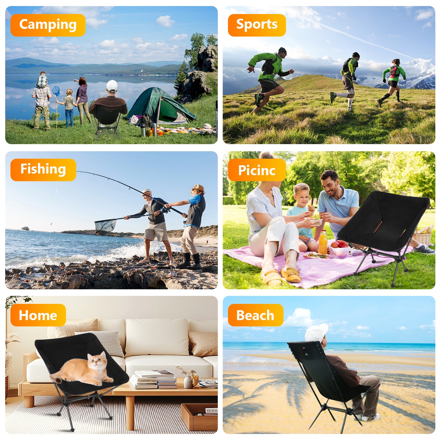 Areffa Carbon Fiber Ultralight Backpacking Chair